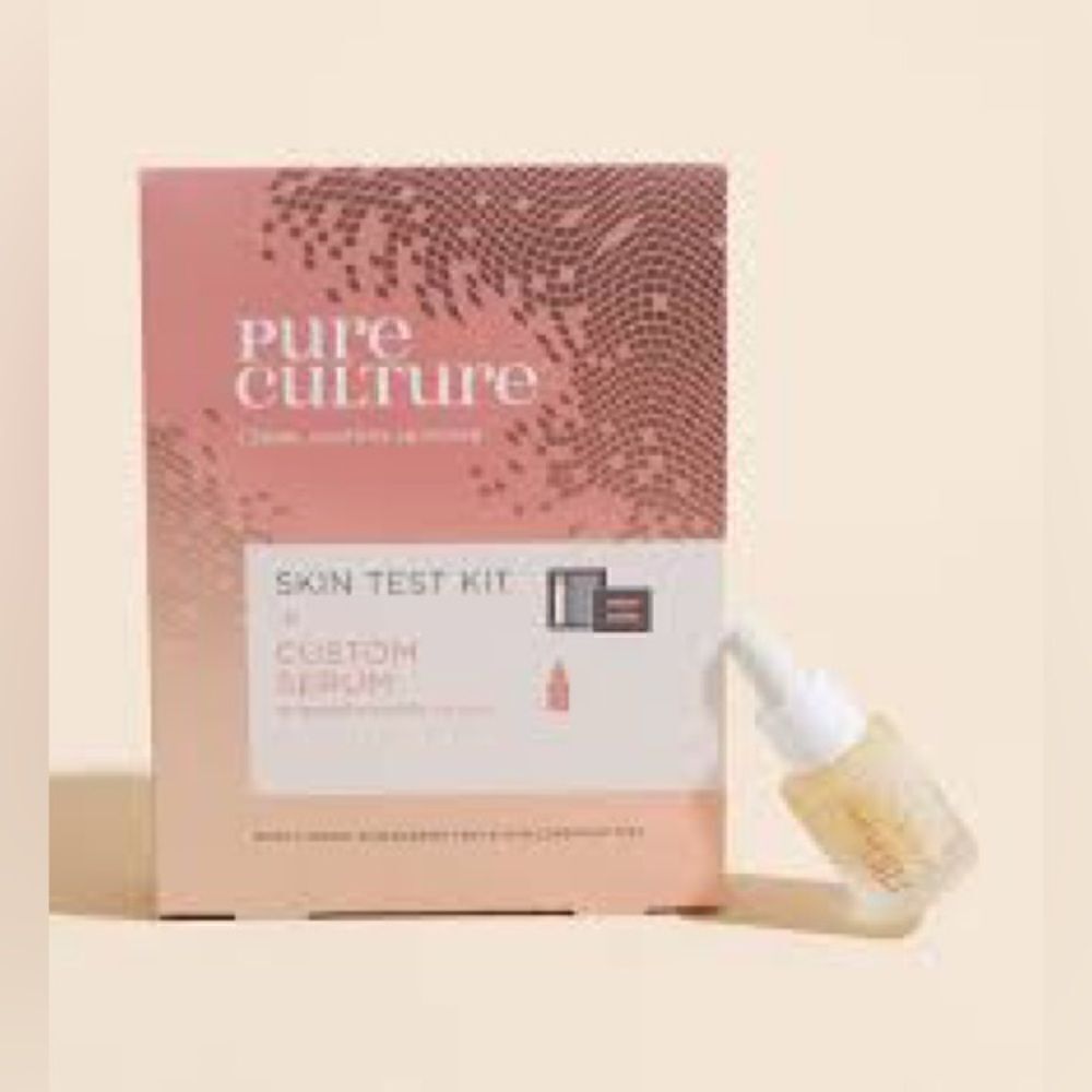 Brand New Pure Culture Beauty At Home Skin Test + Custom Serum